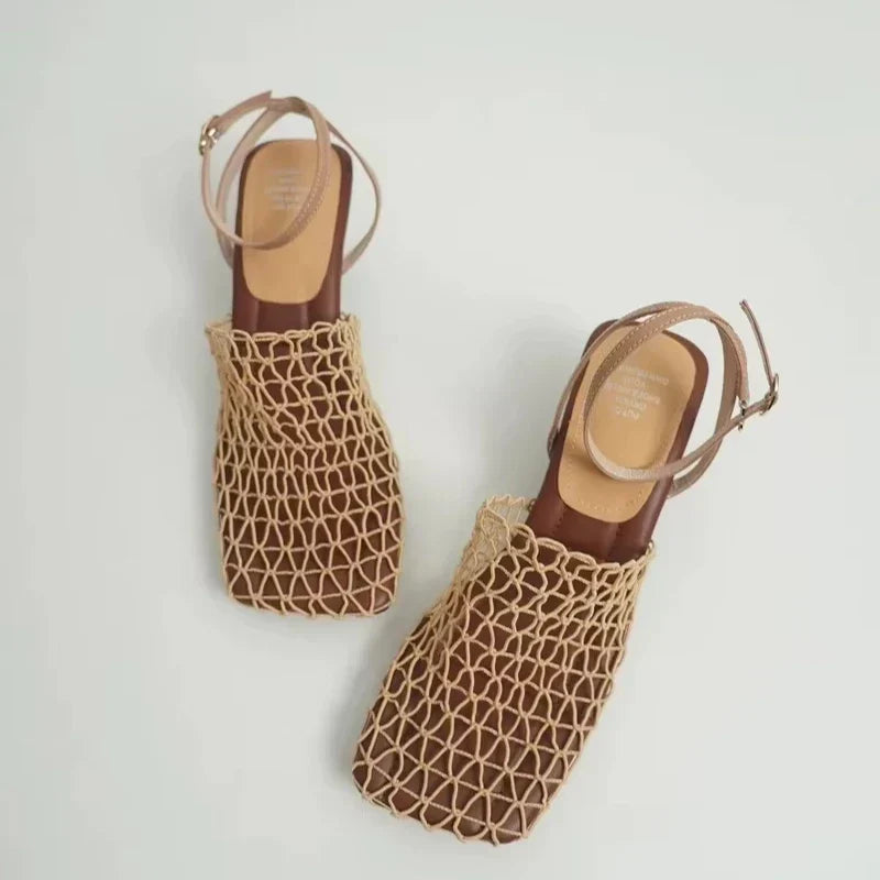 Charlotte | Mesh Weave Heels
