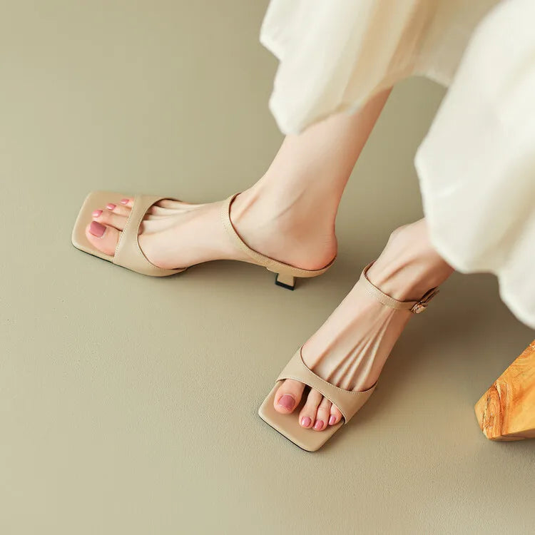 Mia | Rosa Heel Mules