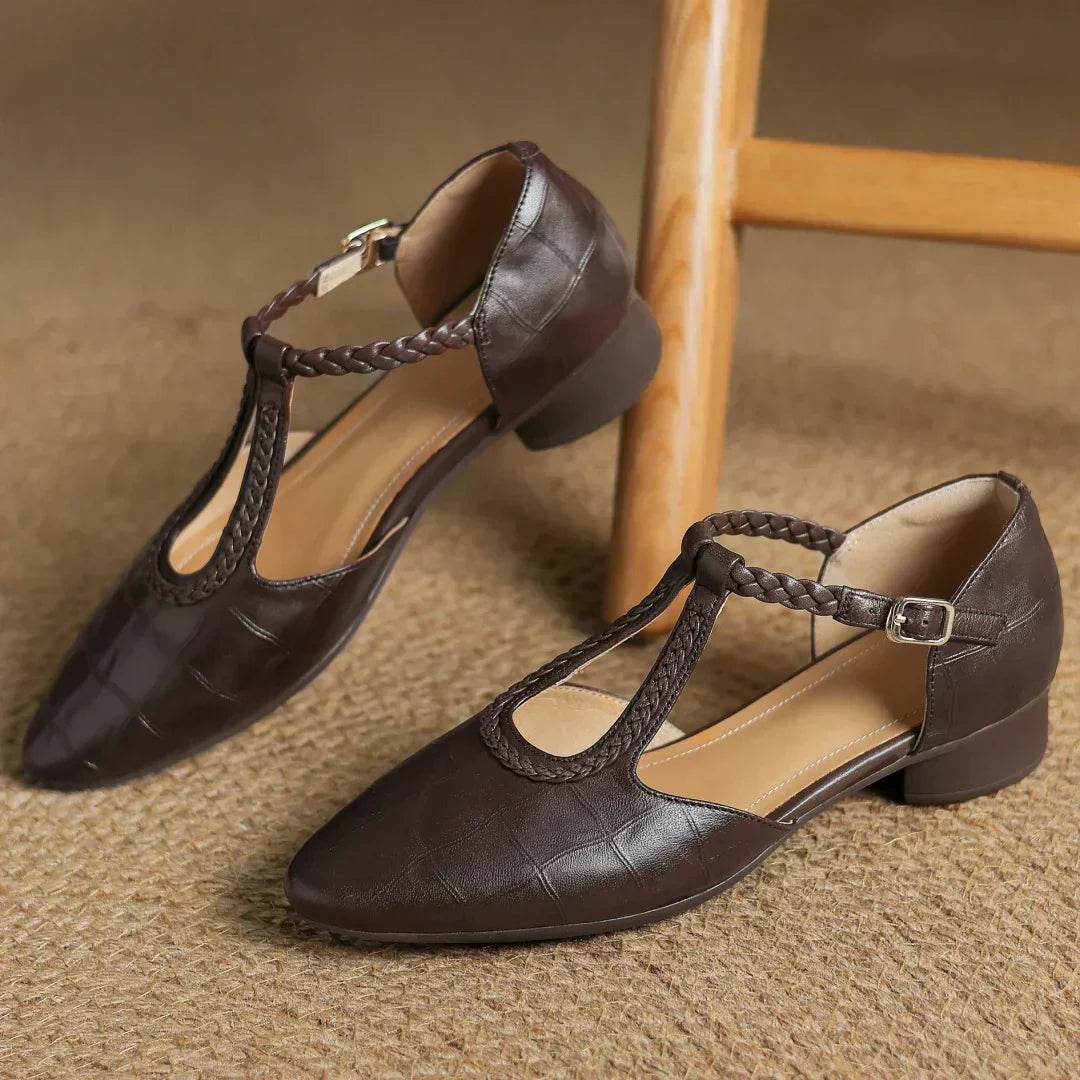 Linda | Leather Mary Janes