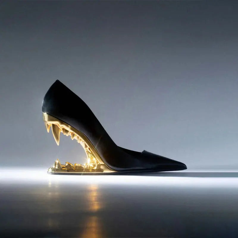 Ava | Panther Teeth High-Heel Stiletto Pumps