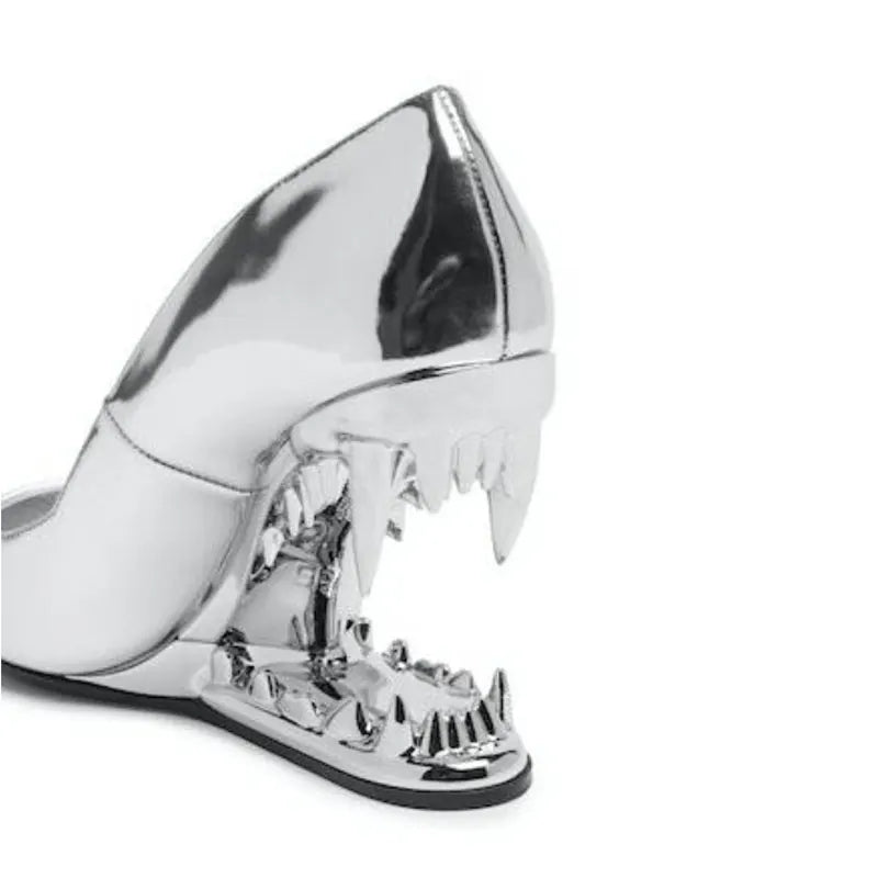 Ava | Panther Teeth High-Heel Stiletto Pumps