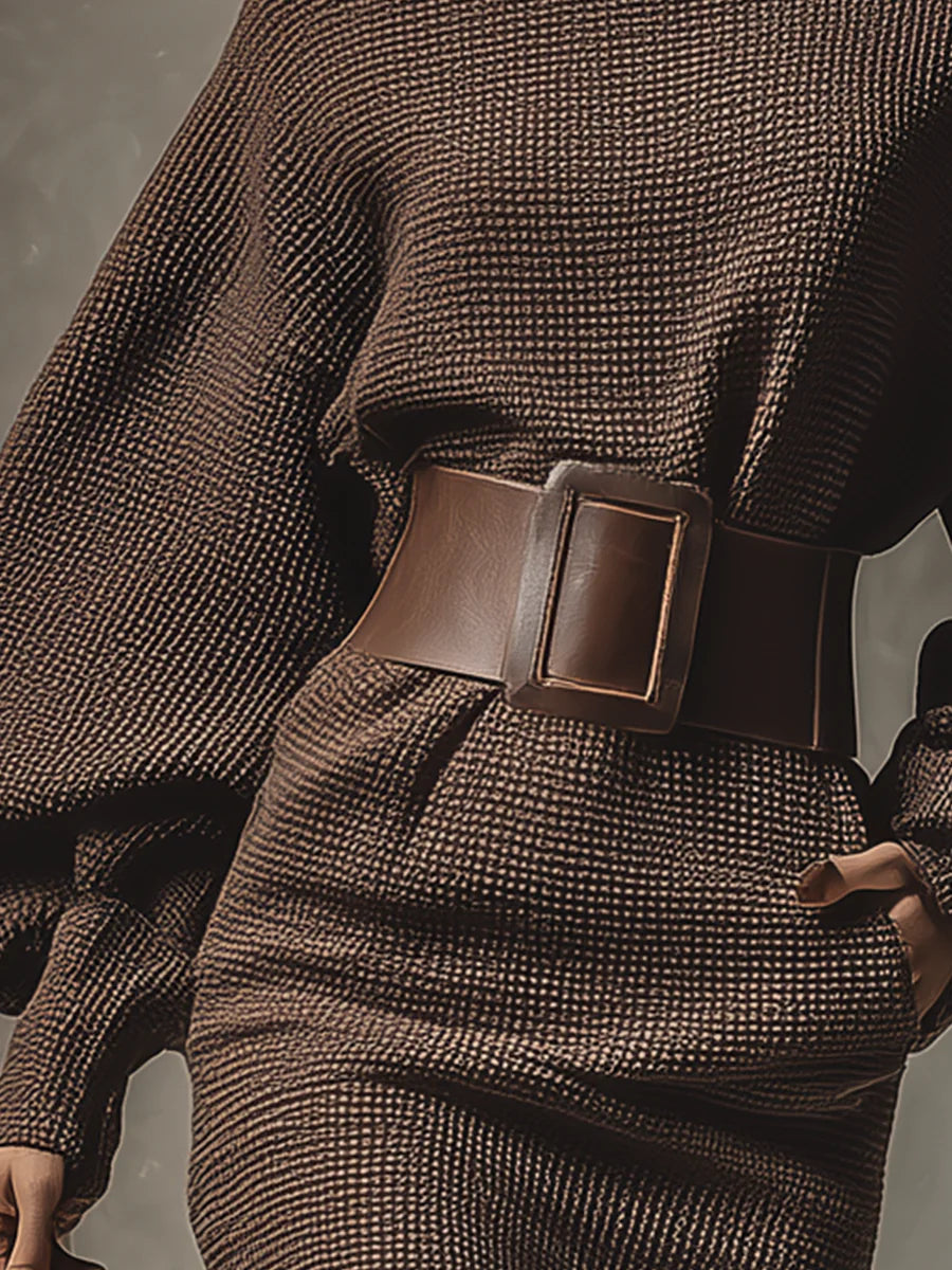 Daisy | Dark Brown Mini Dress
