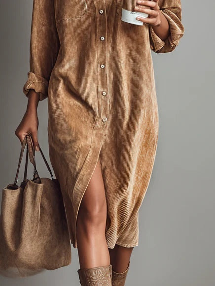 Hadley | Single Breasted Midi Dress