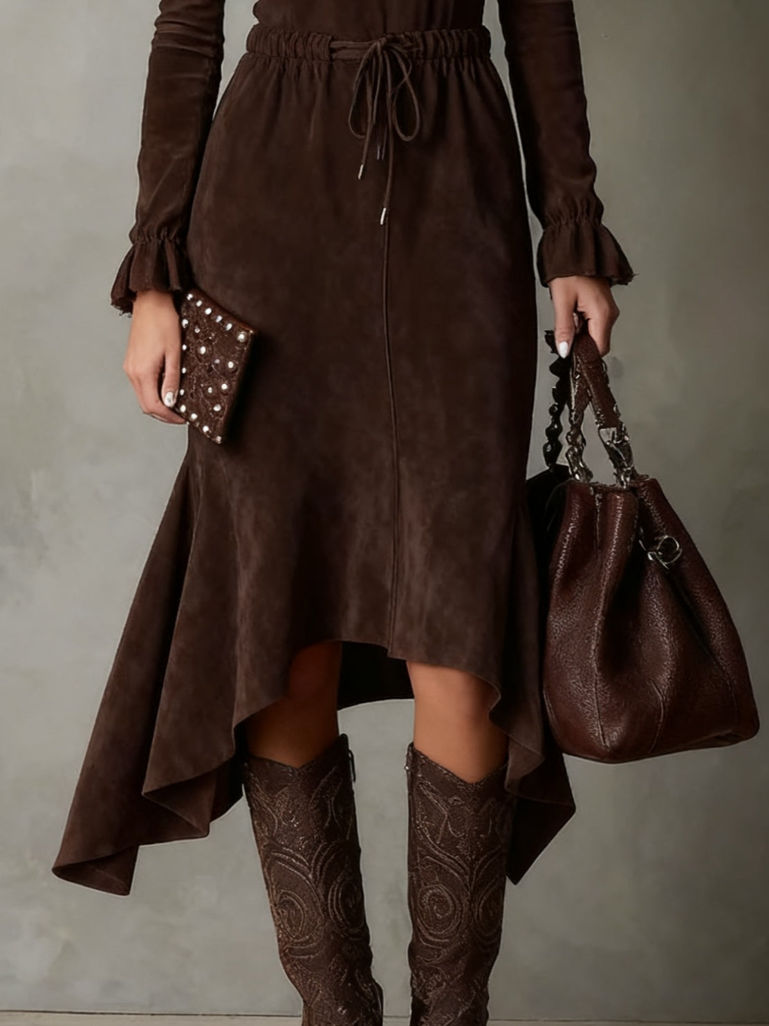 Faith | Drawstring Midi Dress