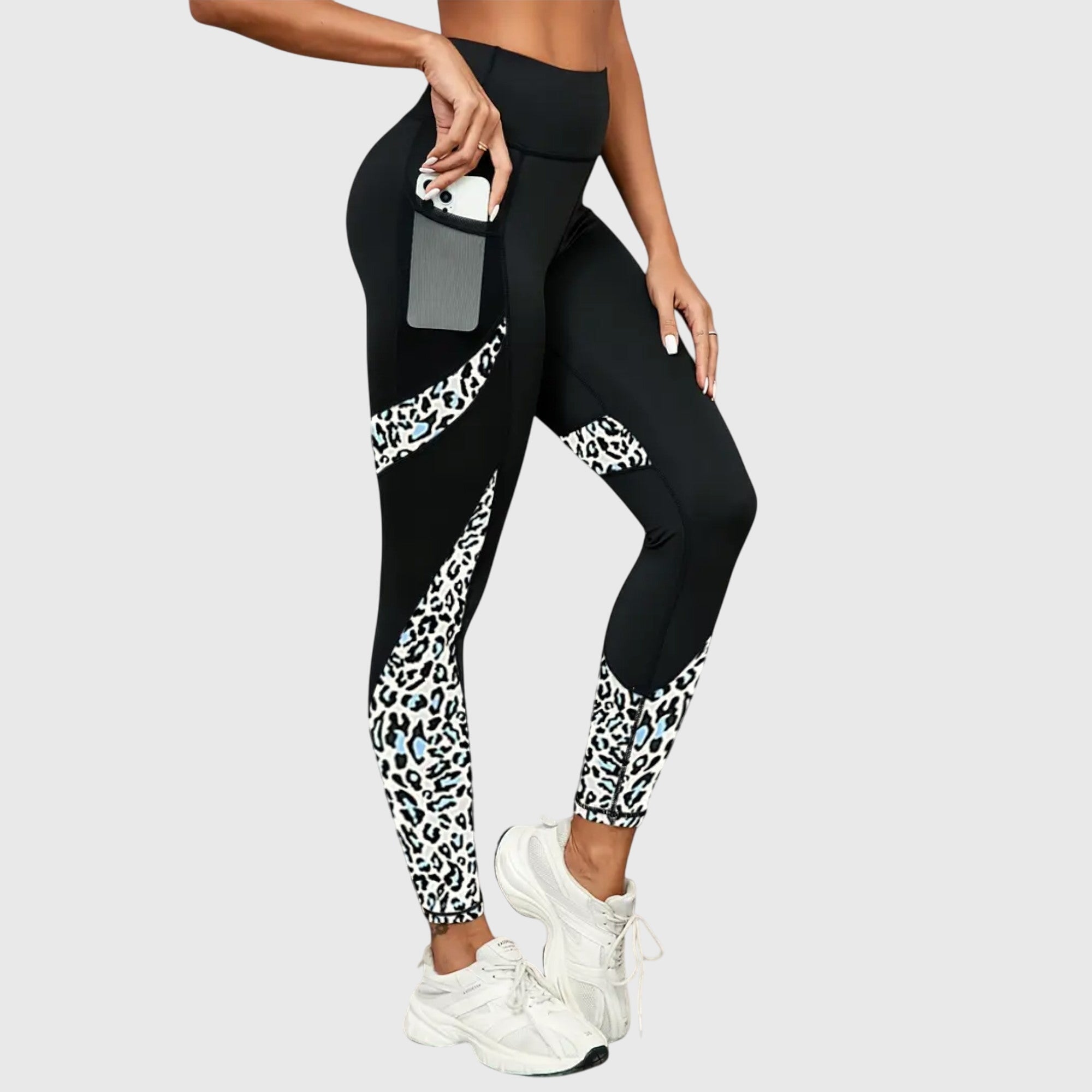Eleanor | High-Waisted Leopard Print Training Pants