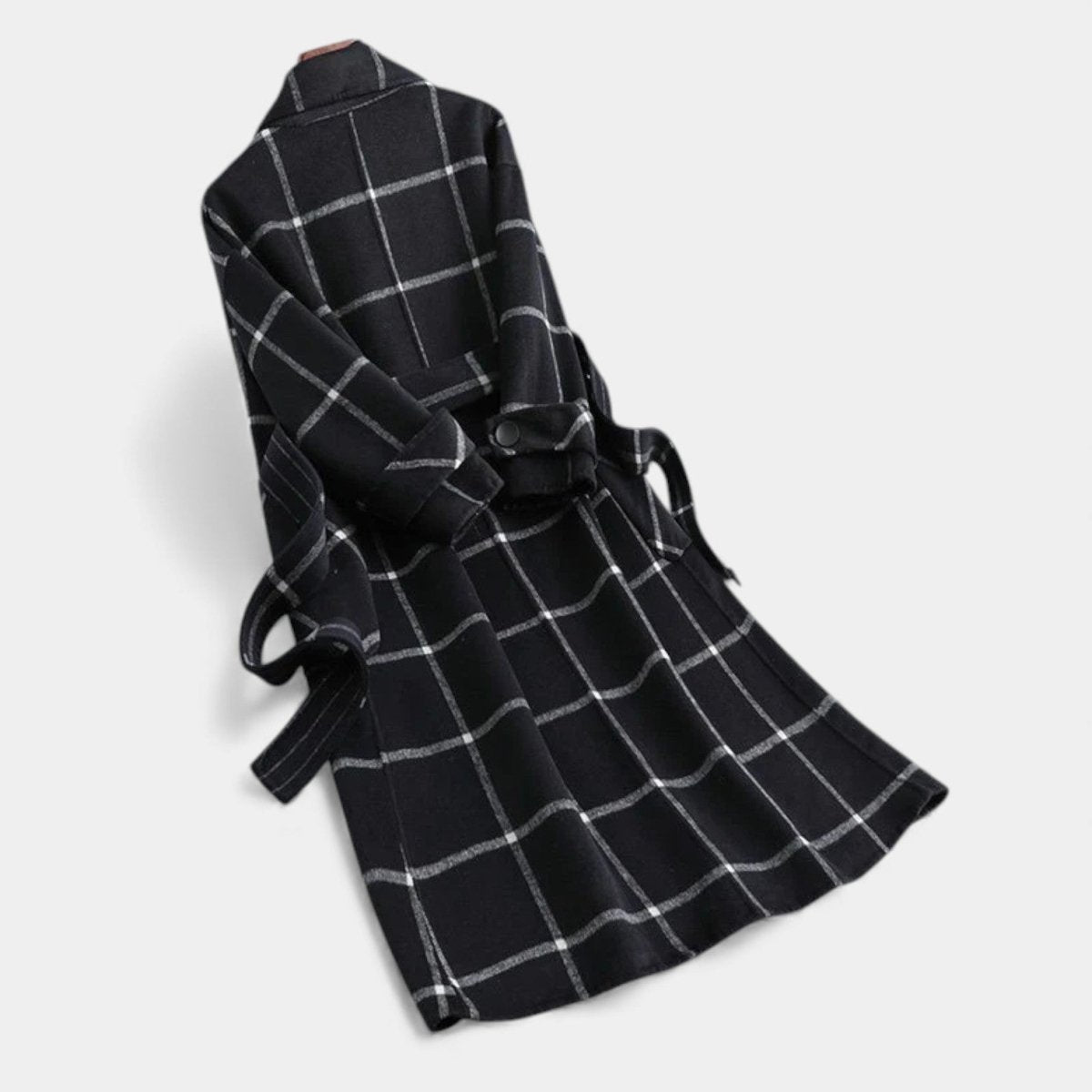 Ashley | Plaid Winter Trench Coat