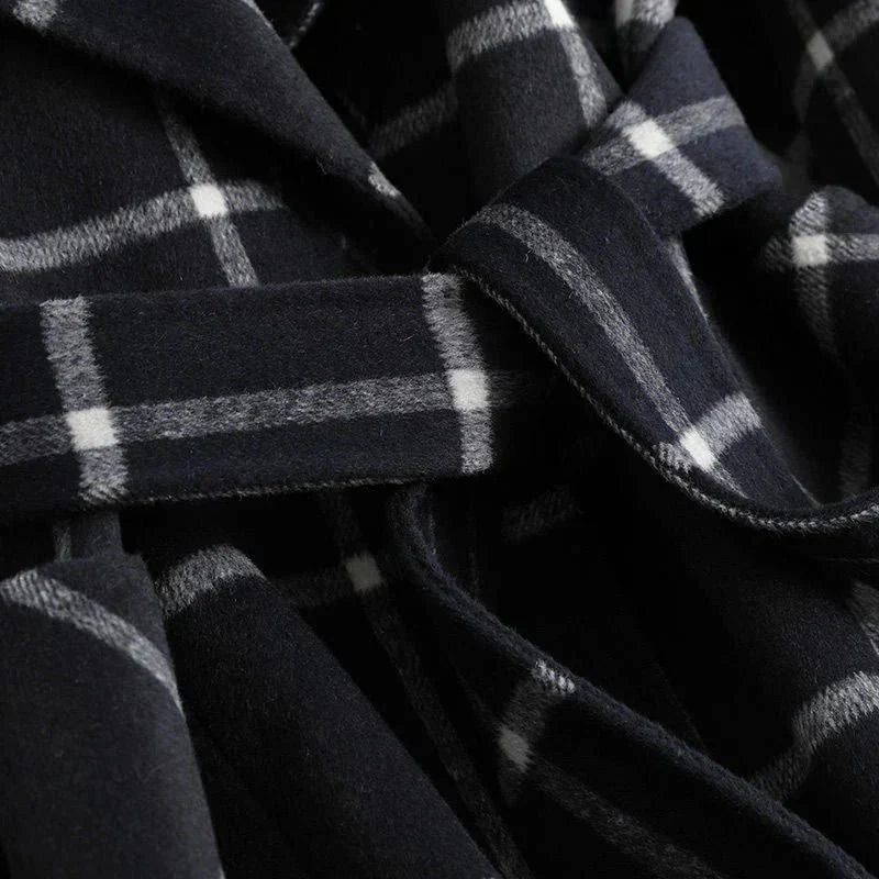 Ashley | Plaid Winter Trench Coat
