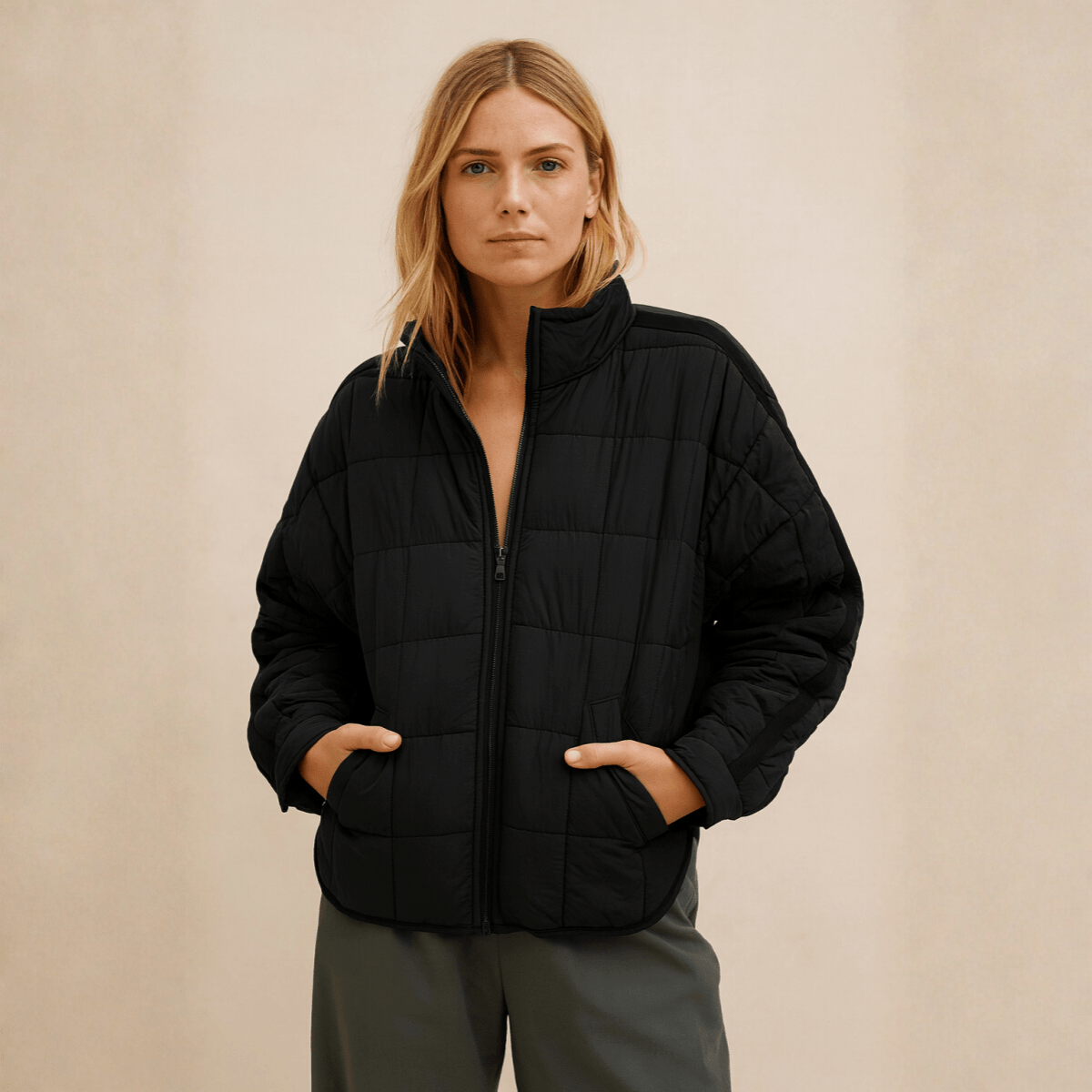 Lauren | Lightweight Compact Zip Puffer Jacket