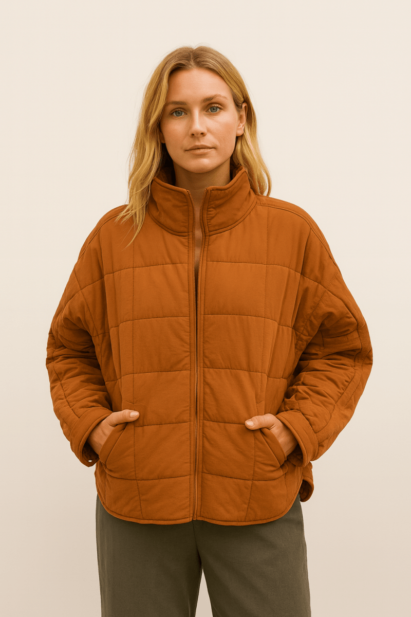 Lauren | Lightweight Compact Zip Puffer Jacket