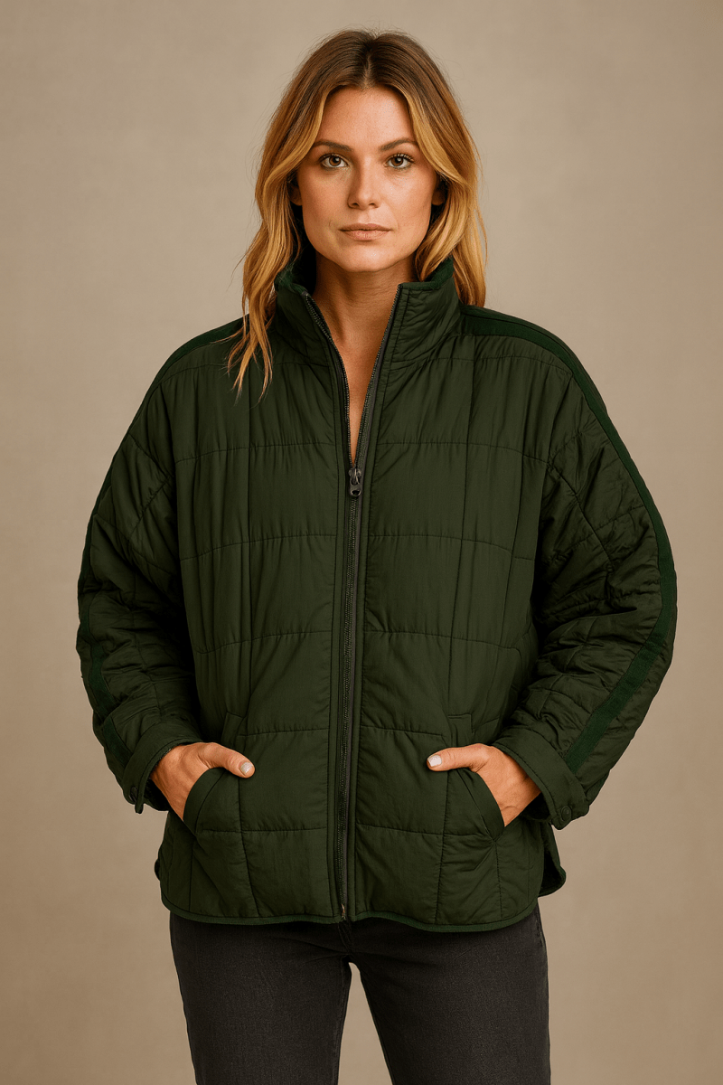Lauren | Lightweight Compact Zip Puffer Jacket
