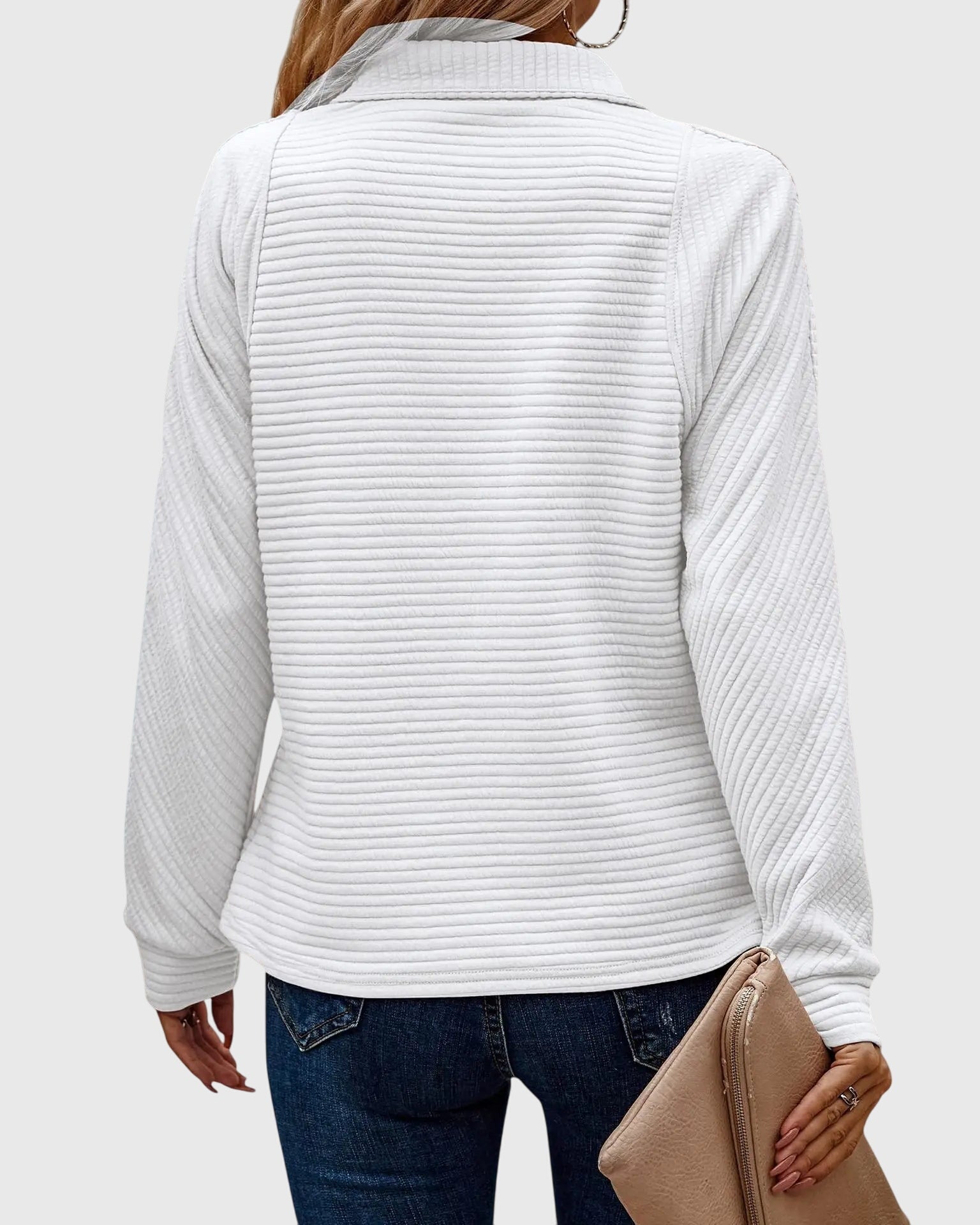 Crystal | Elegant Sweater with Zipper