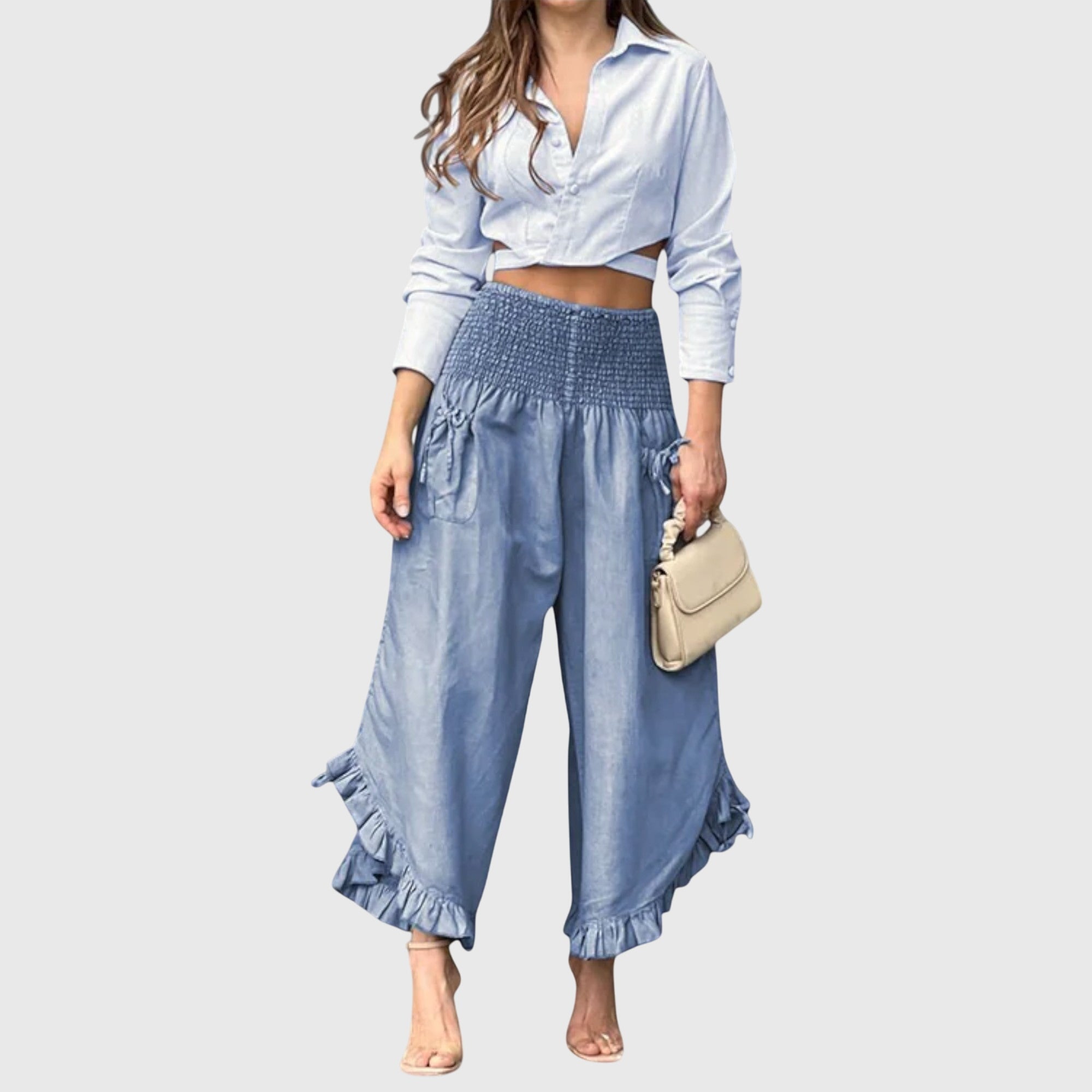 Ivy | Casual Pants with Fashionable Pleats