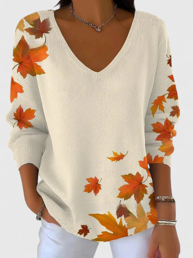 Felicia | Elegant V-Neck Sweater