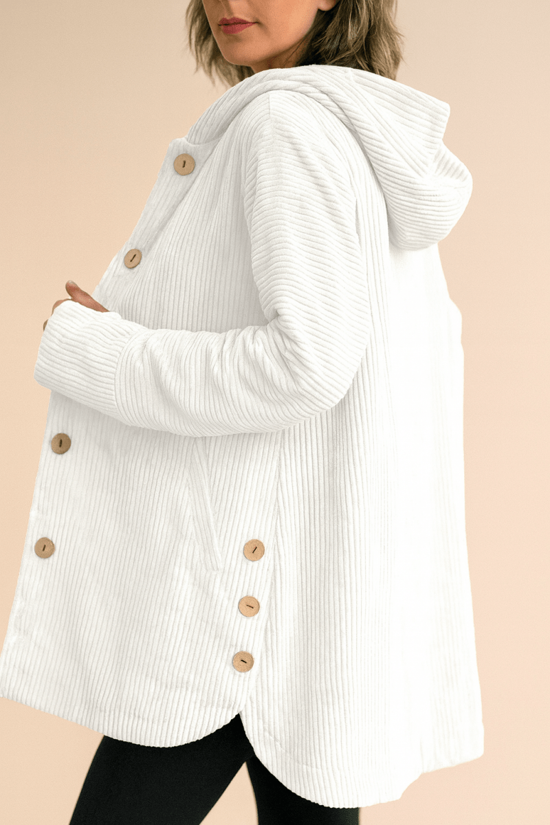 Megan | Corduroy Hooded Jacket