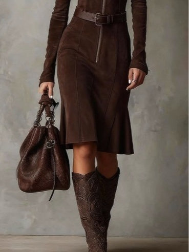 Melody | Zipper Midi Dress