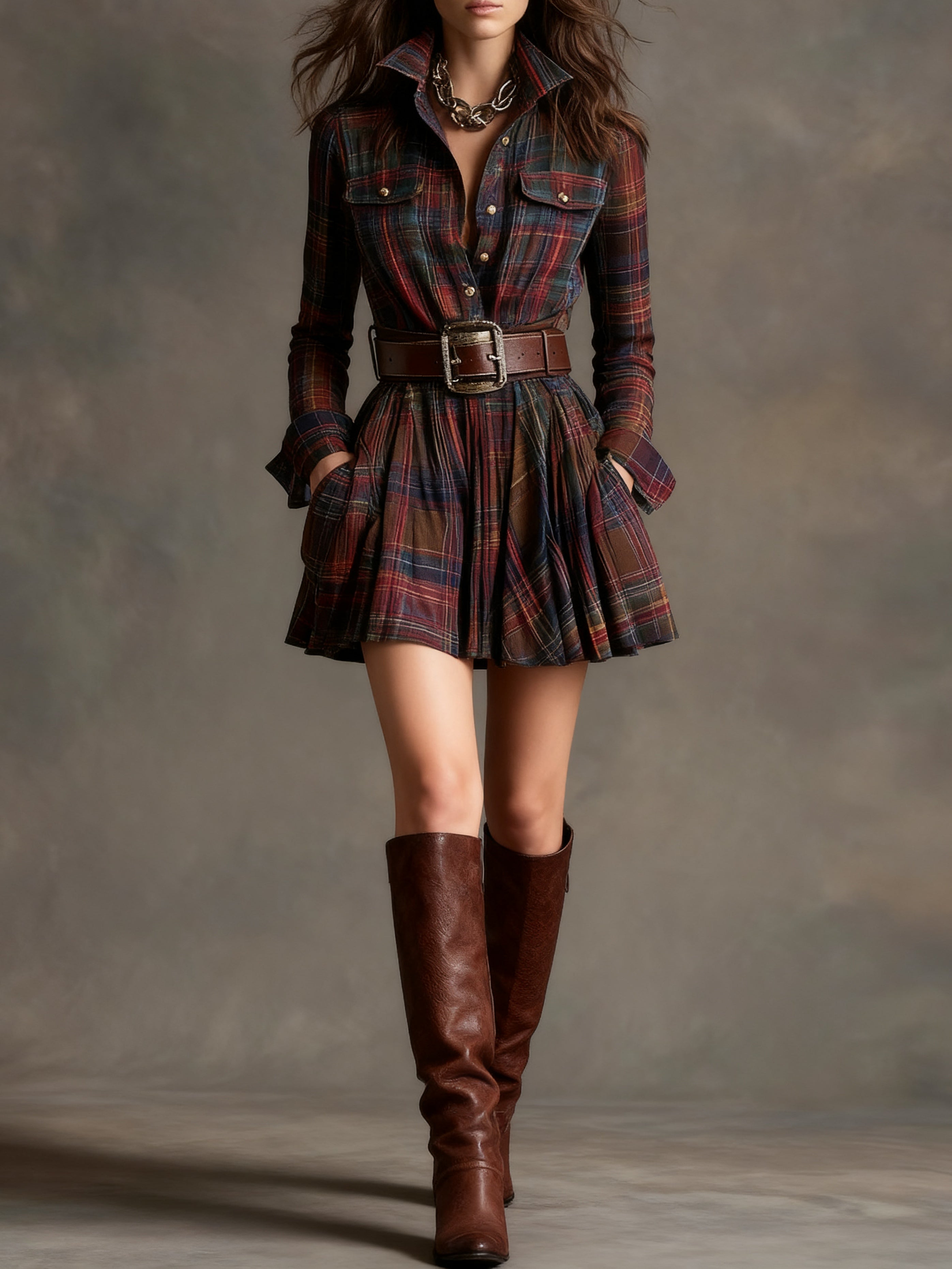Andrea | Vintage Look Shirt Dress