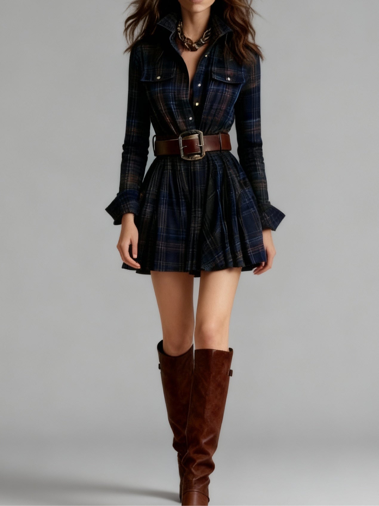 Andrea | Vintage Look Shirt Dress