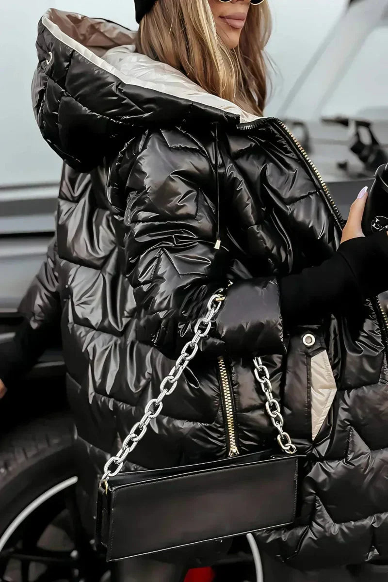 Rachel | Long Warm Quilet Jacket