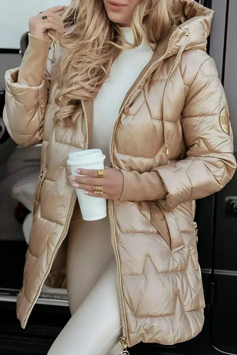 Rachel | Long Warm Quilet Jacket