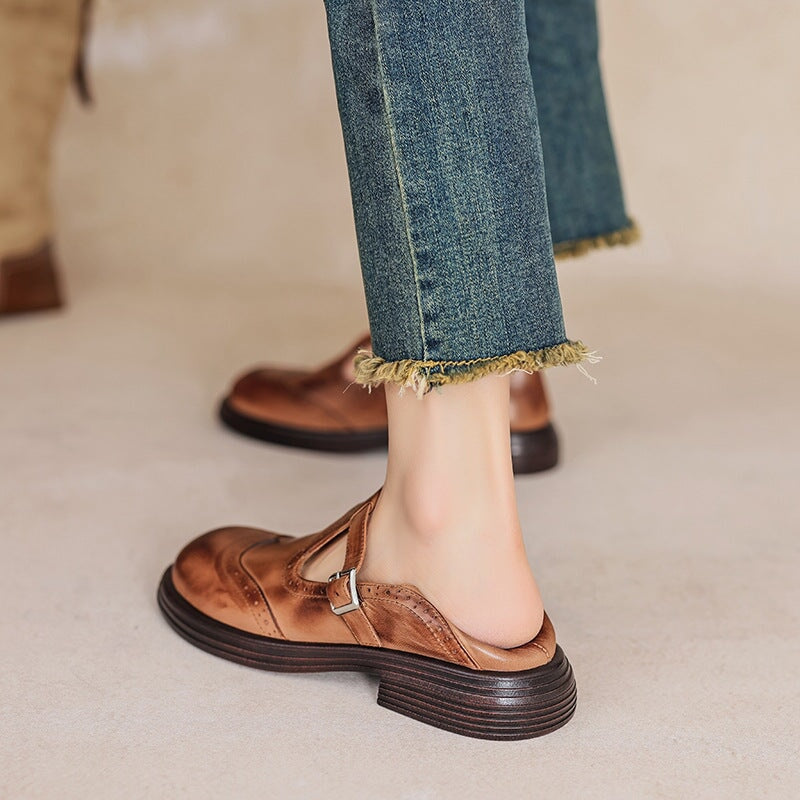 Hannah | Elegant Mary Janes Made Of Leather