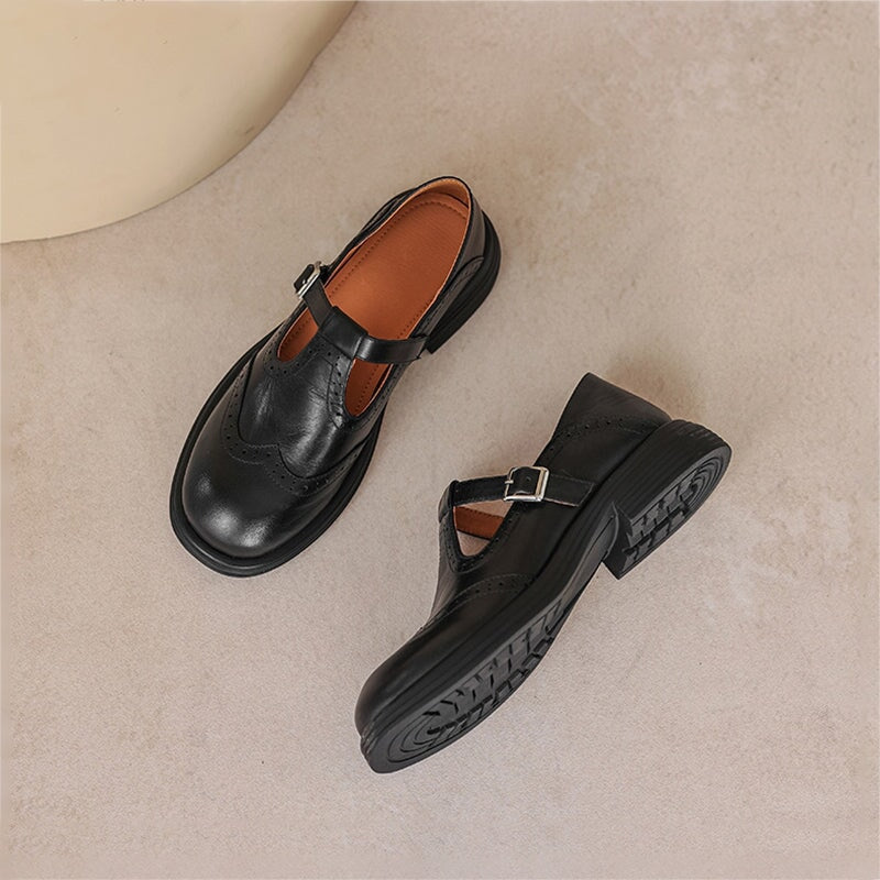 Hannah | Elegant Mary Janes Made Of Leather