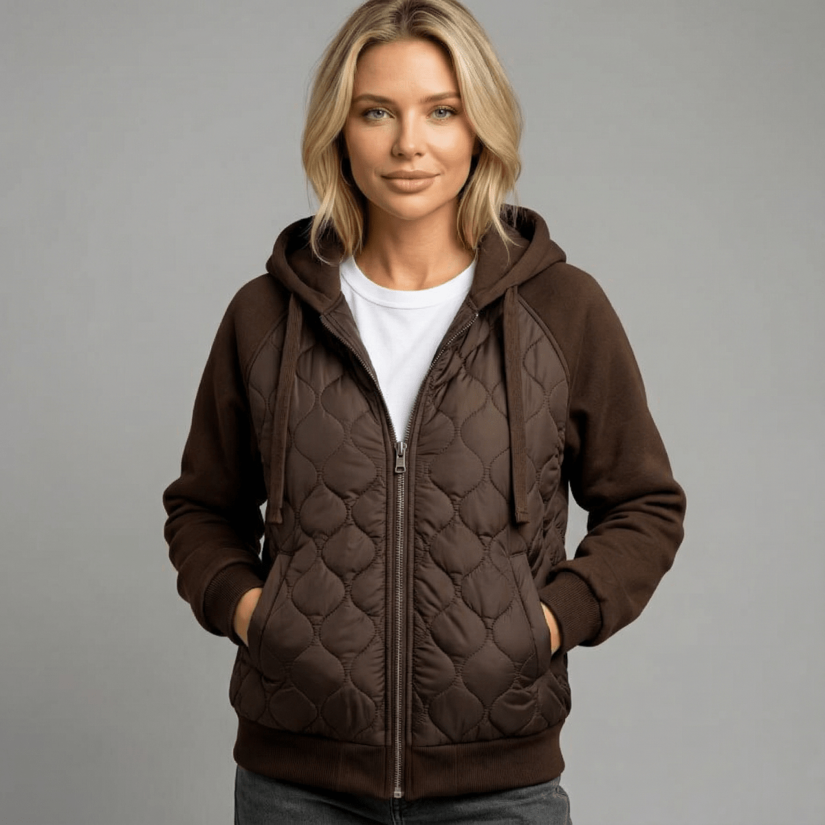Amanda | Quilted Hoodie Jacket