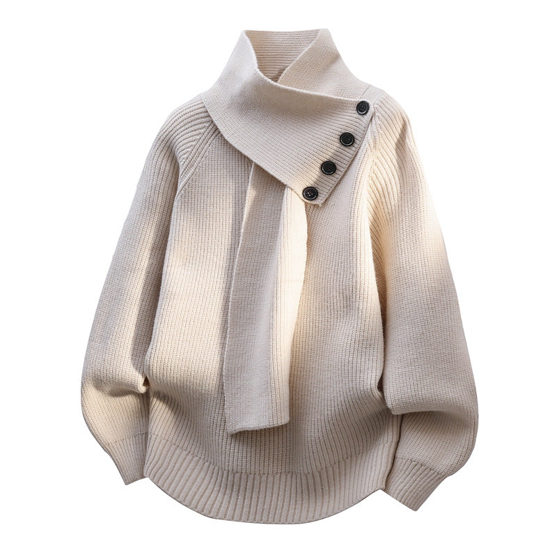 Karina | Soft Button-Detail Knit Sweater
